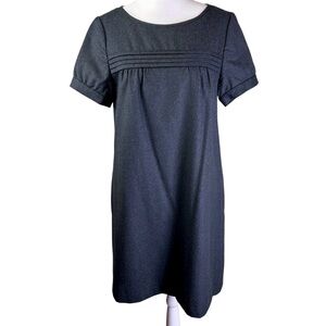 J. Crew Charcoal Wool Shift Mini Dress Size 6